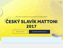 Tablet Screenshot of ceskyslavik.cz
